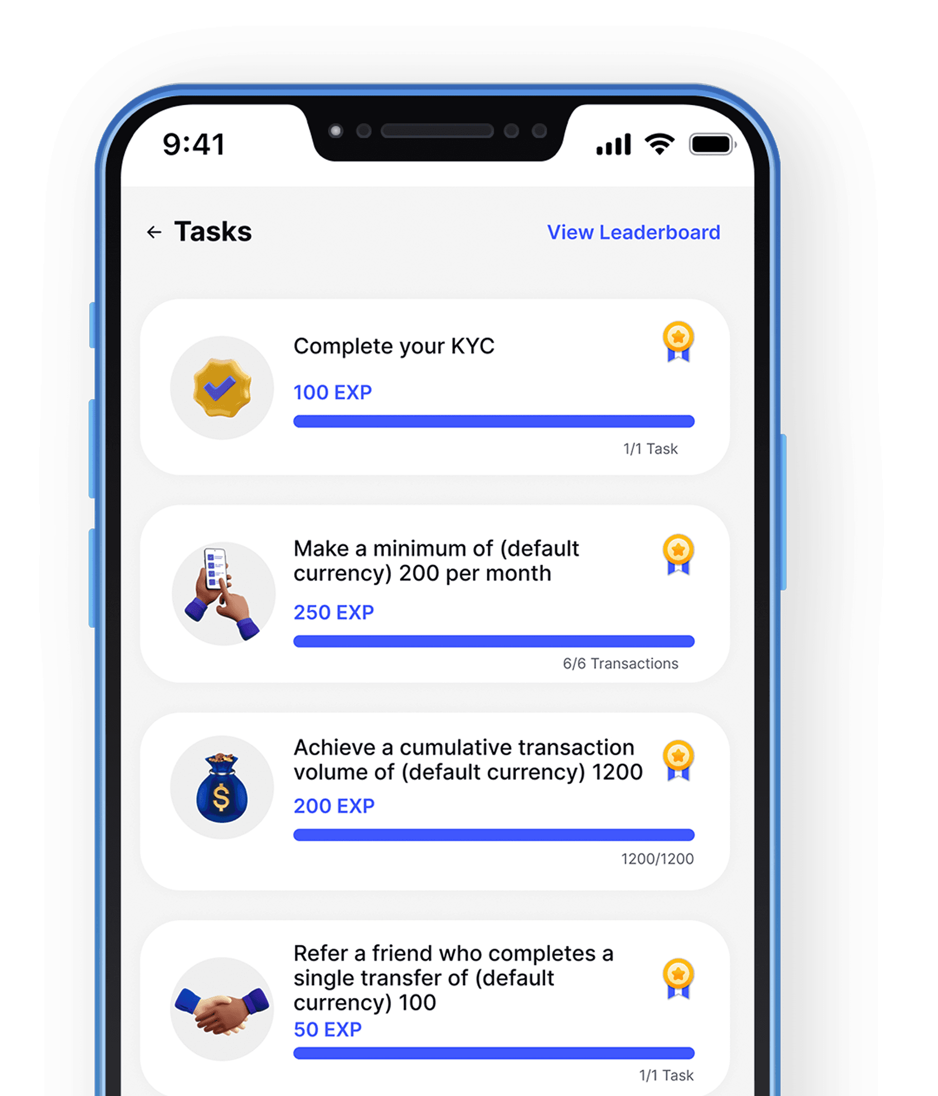 PadiePay app screen showing your milestone tasks and progress